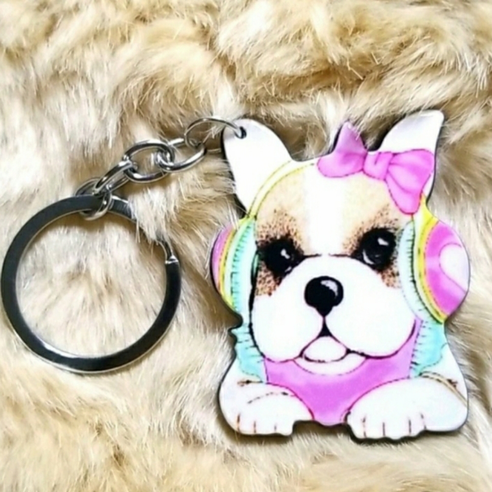 4 Adorable Dog Keychains NEW - Picture 5 of 10